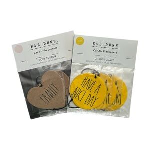 Citrus and Cotton Rae Dunn Car Air Fresheners 3 per pack - Two Packs